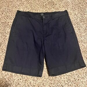 J.Crew Gramercy Shorts Navy Blue Chino Casual Everyday‎ Mens Size 34W
